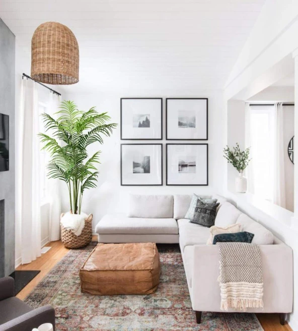 Nettenevime Yapay Ağaç Areka Ağacı Palmiye Ağacı Salon Bitkisi 195cm 16 Dev Yaprak - Resim 3