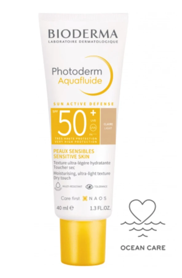 Bioderma Photoderm SPF 50+ Aquafluide Renkli Güneş Kremi 40 ml Claire Light