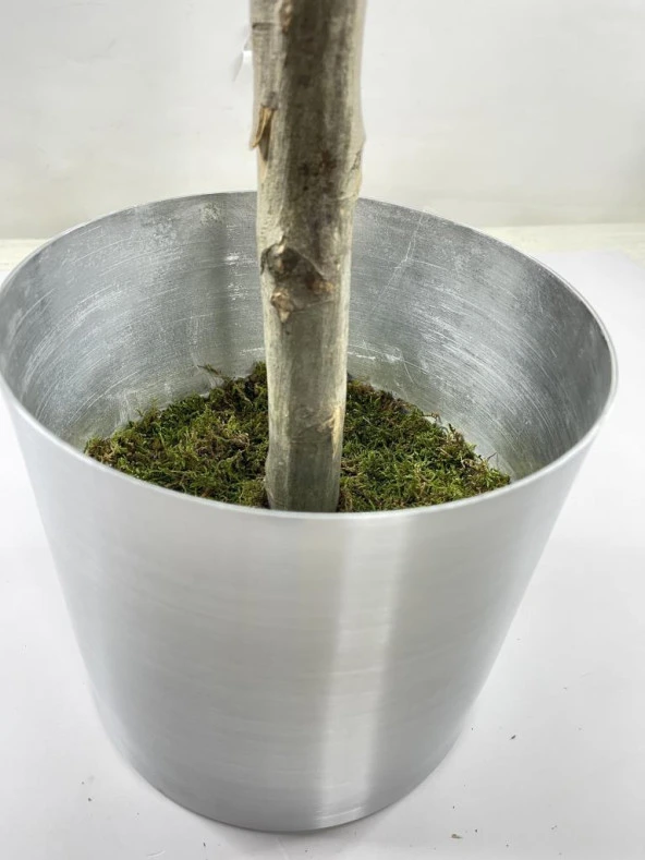 Nettenevime Yapay Ağaç Benjamin 120 cm 1.Kalite Paslanmaz Saksıda Yapay Çiçek Dekoru - Resim 4