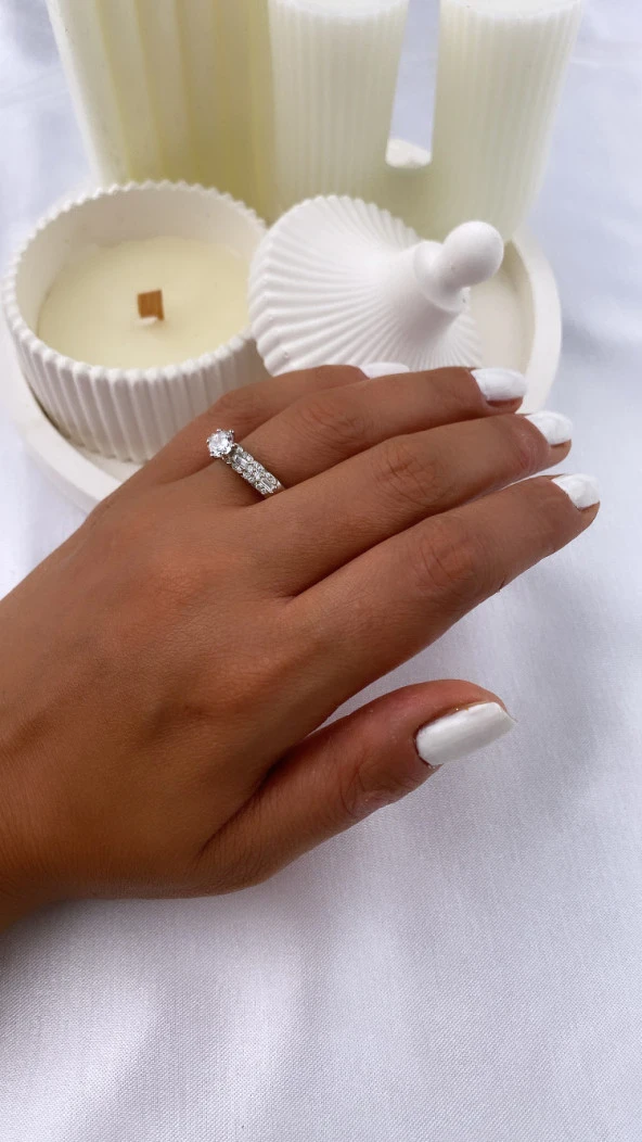 925 Ayar Kadın Gümüş (Silver) Yüzük ürün görseli 1