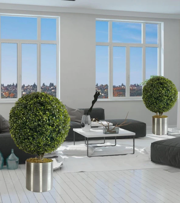 Nettenevime Yapay Ağaç Şimşir Top Tek Toplu Büyük Boy 45*70cm - Resim 6