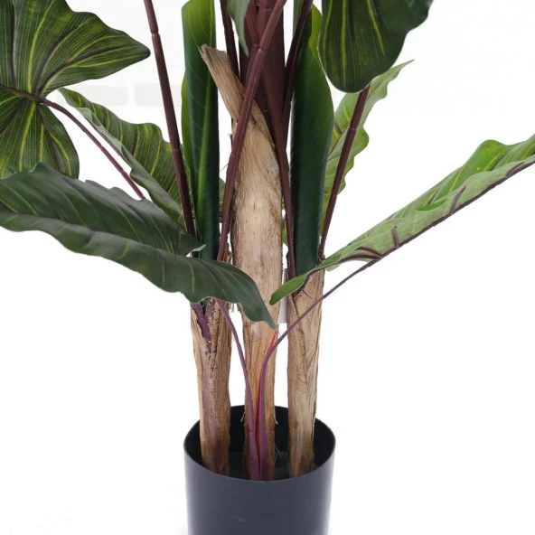 Nettenevime Yapay Ağaç Dev Fil Kulağı Taro Ağacı 170 cm 11 yaprak - 5