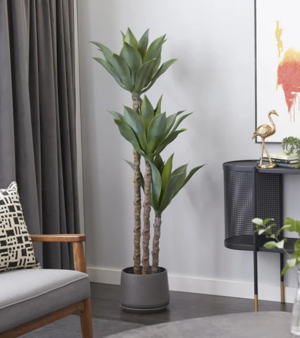 Nettenevime Yapay Ağaç Agave Ağacı 3Gövdeli 160 cm Premium Kalite - Resim 2