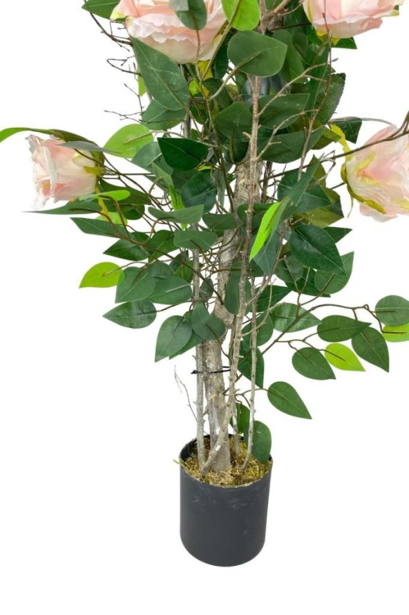 Nettenevime Yapay Ağaç Pembe Gül Ağacı 90cm Doğal Salex Dallı - Resim 7