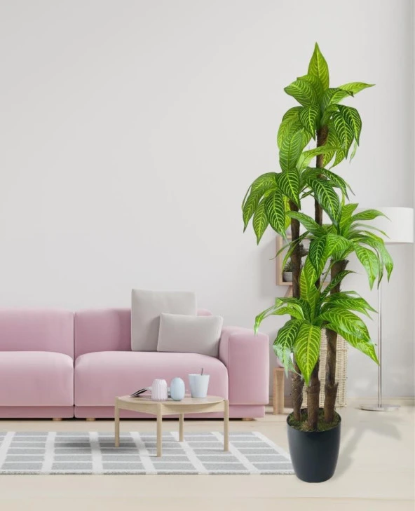 Nettenevime Yapay Ağaç Yukka 4Katlı 48 Yapraklı 150cm Salon Çiçeği Yapay Çiçek - Resim 4