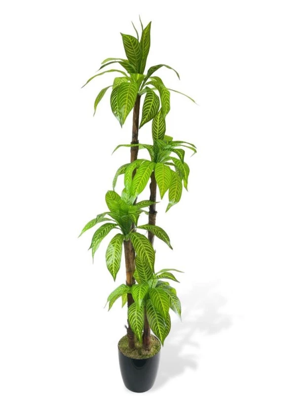 Nettenevime Yapay Ağaç Yukka 4Katlı 180cm 48 Yaprak Salon Çiçeği Yapay Çiçek