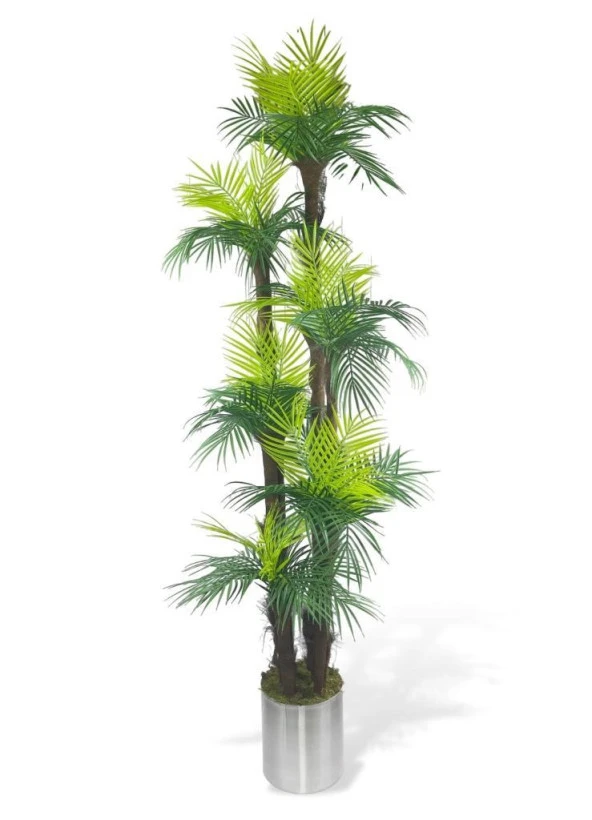 Nettenevime Yapay Ağaç Palmiye 54yaprak 6Katlı 200cm Salon Çiçeği Yapay Çiçek