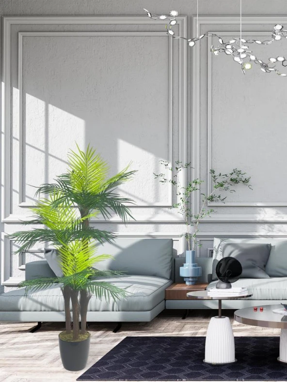 Nettenevime Yapay Ağaç Palmiye 3Katlı 27Yaprak 130*65cm - 4