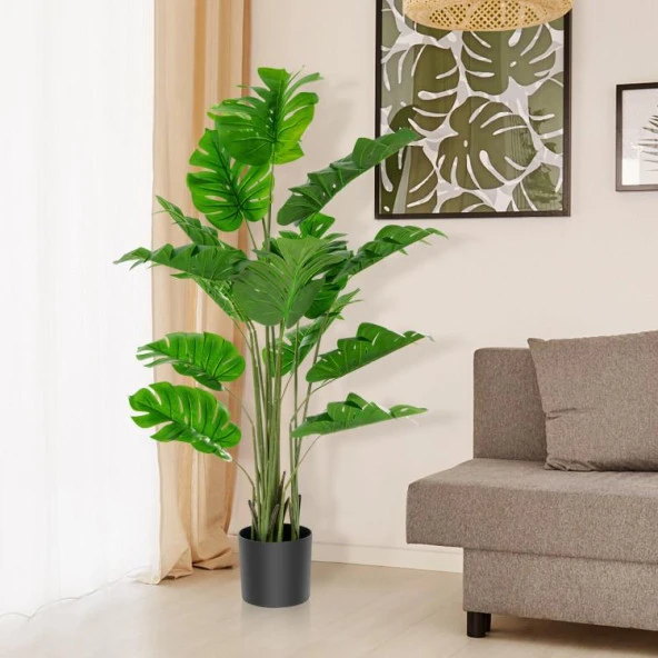 Nettenevime Yapay Ağaç Monstera Deve Tabanı Ağacı 180 cm 16 Yaprak - 2