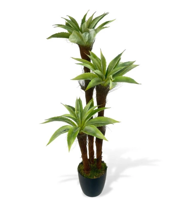 Nettenevime Yapay Ağaç Agave 3Katlı 85cm Silikon Malzeme Doğal Doku