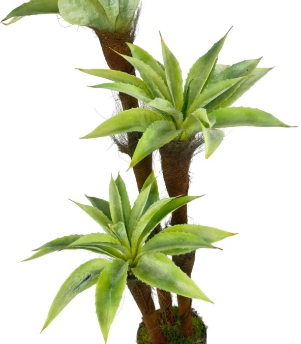 Nettenevime Yapay Ağaç Agave 3Katlı 85cm Silikon Malzeme Doğal Doku - 6