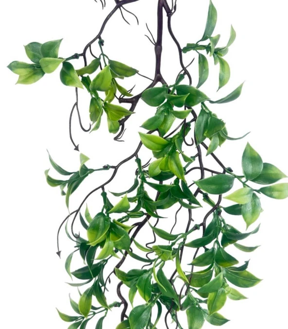 Nettenevime Yapay Çiçek Sarkan Doğal Dallı 2Li Set Mix Kozalak Çiçeği ve Fejka 70cm Yapay Sarmaşık Yeşil - 2