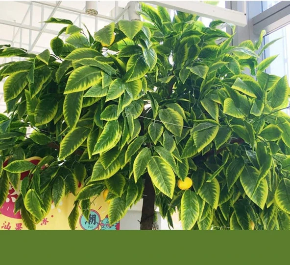 Nettenevime Yapay Çiçek 12 Dal Ceviz Yaprağı Yeşil Ağaç Yaprağı - Resim 7