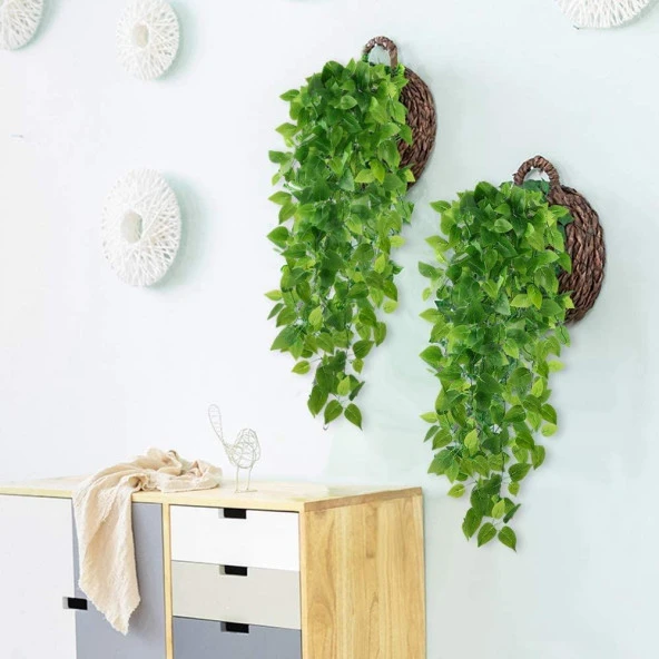 Nettenevime Sarkan Yeşil Yaprak Sarmaşık Yapay Çiçek 100x35cm Dev Bitki SY1 - Resim 2