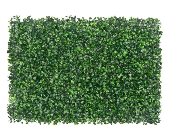 Nettenevime Yapay Çiçek Duvar Kaplama Panel Şimşir Tabaka 40x60 cm Yeşil Dik Duvar Uygulama