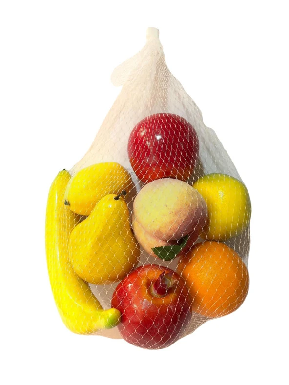Nettenevime Yapay Meyve Sebze 8 Adet Portakal Limon Mandalina Muz Nar Armut Şeftli Elma