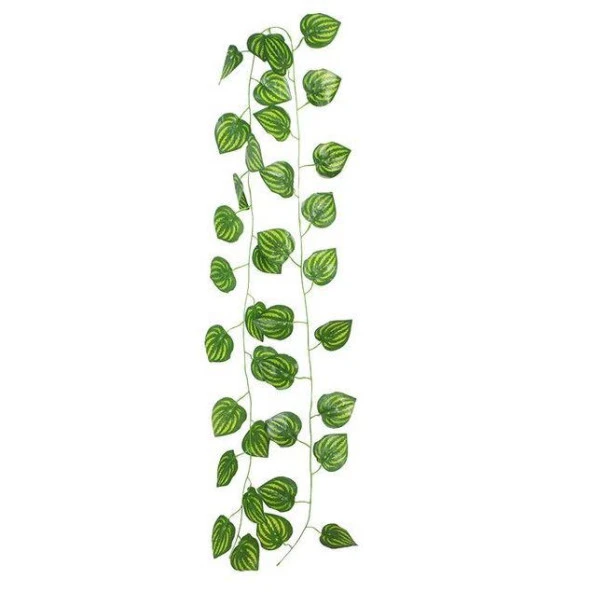 Nettenevime Yapay Sarmaşık Sarı Çizgili Yapay Çiçek Dekoru 230cm