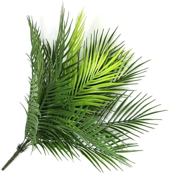 Nettenevime Yapay Çiçek Palmiye Yaprağı Yapay Yaprak 9 Dallı Demet Yapay Areka Yaprağı - Resim 6