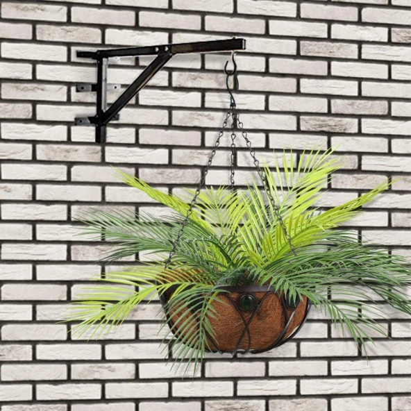 Nettenevime Yapay Çiçek Palmiye Yaprağı Yapay Yaprak 9 Dallı Demet Yapay Areka Yaprağı - Resim 9