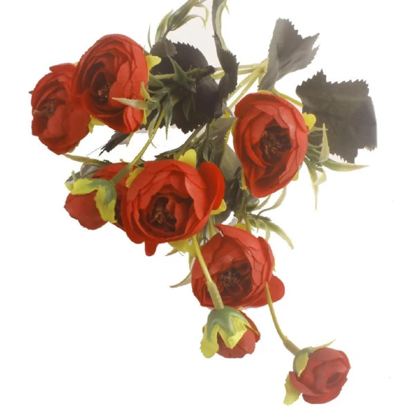 Nettenevime Yapay Çiçek Erengül Yapay Gül Demeti 6 Çiçekli KIRMIZI ürün görseli