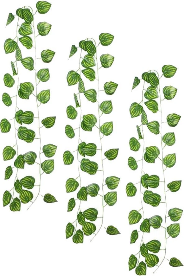 Nettenevime Yapay Sarmaşık Sarı Çizgili Yapay Çiçek Dekoru 230cm X 3ADET ürün görseli