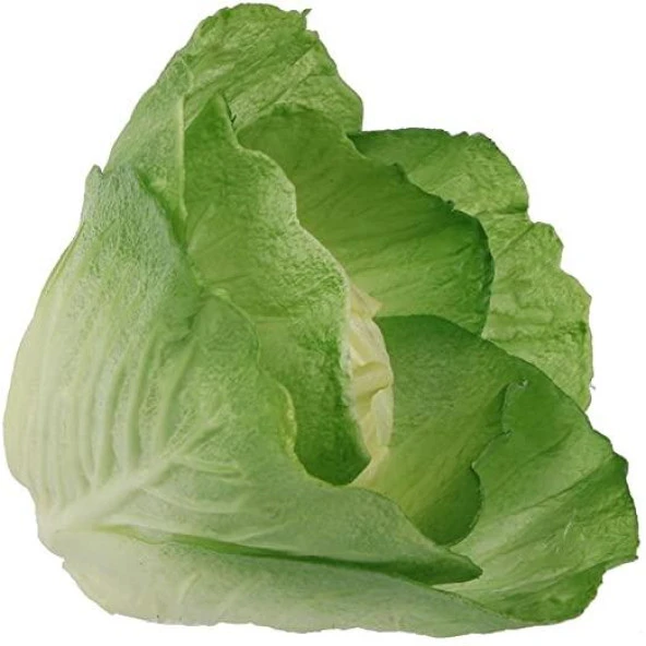 Nettenevime Yapay Yeşil Lahana Dekoratif Yapay Sebze Marul - Resim 4