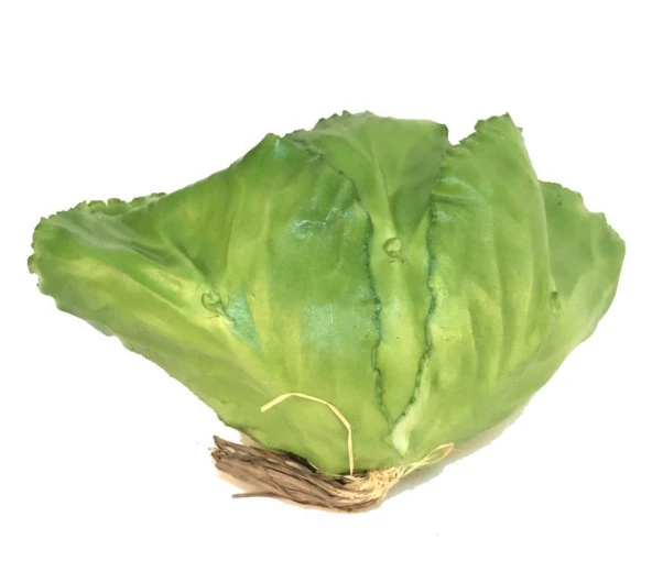 Nettenevime Yapay Yeşil Lahana Dekoratif Yapay Sebze Marul - Resim 5