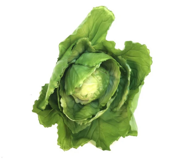 Nettenevime Yapay Yeşil Lahana Dekoratif Yapay Sebze Marul - Resim 6