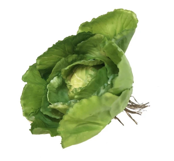 Nettenevime Yapay Yeşil Lahana Dekoratif Yapay Sebze Marul - Resim 7