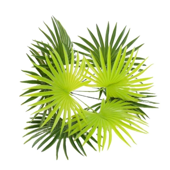 Yapay Çiçek Yelpaze Palmiye 8 Yapraklı  Demet 50*40cm Salon Çiçeği Yapay Bitki - 4