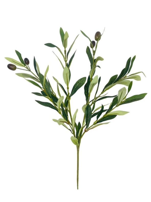 Nettenevime Yapay Zeytin Dalı 45cm 4 Meyveli Yapay Çiçek - Resim 8