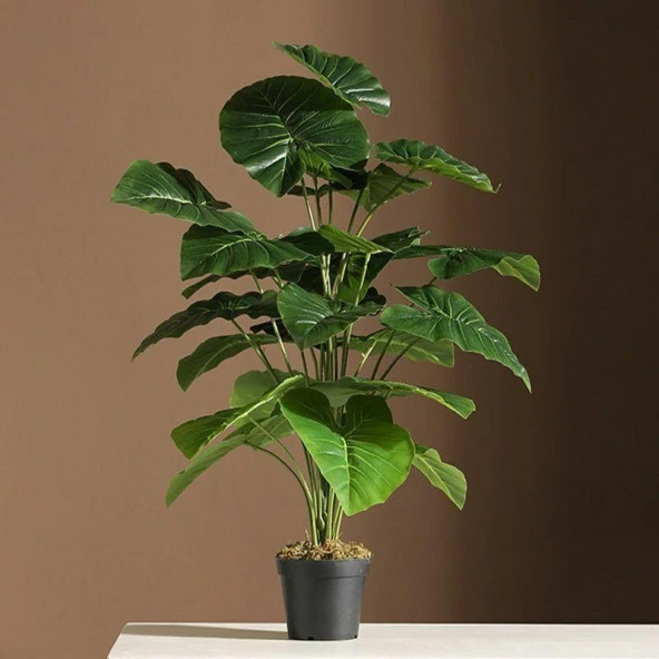 Nettenevime Yapay Çiçek Saksıda Pothos Yeşil 18Dal 60cm Salon Çiçeği Yapay Bitki ürün görseli 1
