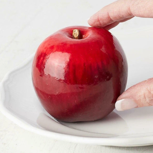 Nettenevime Yapay KIRMIZI ELMA 6 lı Paket  Yapay Meyve - Resim 4