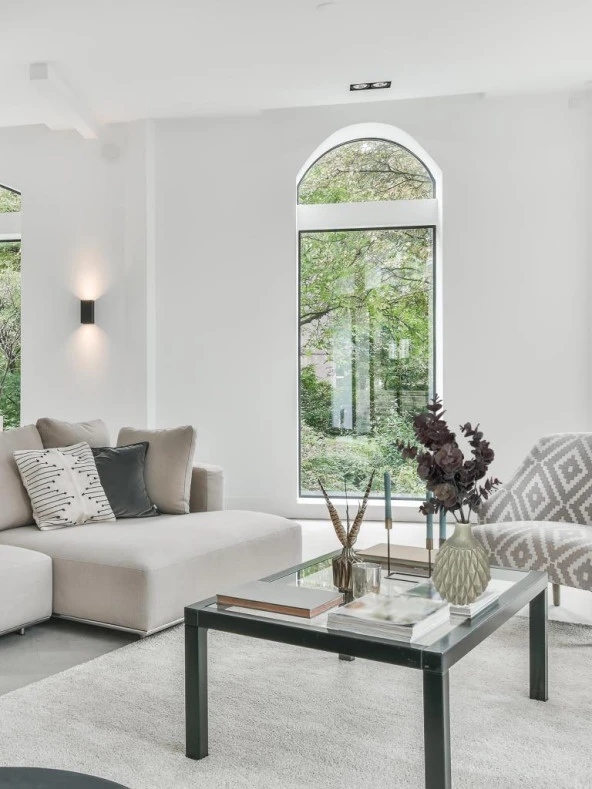 Nettenevime Yapay Çiçek Okaliptus Şimşir Demeti Pudralı Pastel Kahverengi Garnitür Aradal Dekoratif Yapay Bitki - Resim 7