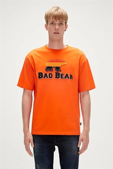 Bad Bear Üç Parçalı Turuncu Erkek Tişört