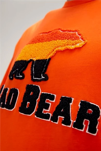Bad Bear Üç Parçalı Turuncu Erkek Tişört - 4