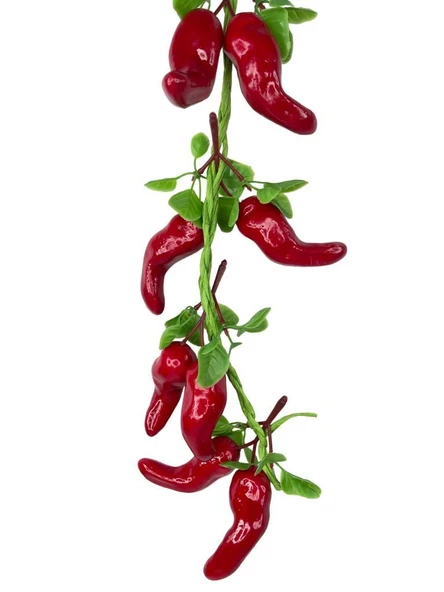 Nettenevime Yapay Kırmızı Biber Salkımı Süs Sahte Biber Yapay Meyve Sebze - Resim 2