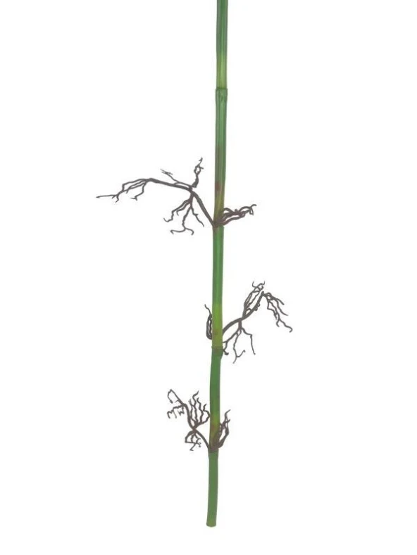 Nettenevime Yapay Çiçek Bambu Dalı Doğal Görünüm Tek Dal Kumaş Yapraklı Uzun Dal 120*50cm - 4