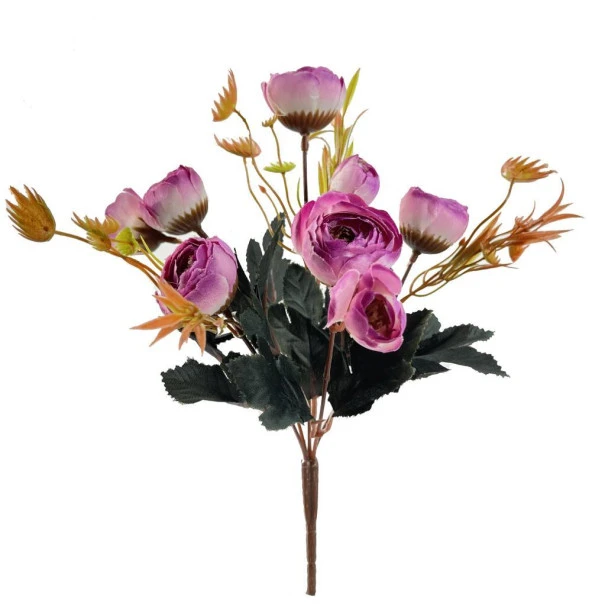 Nettenevime Yapay Çiçek Erengül Demeti 5 Dallı 5 Adet Karışık Renk - Resim 2