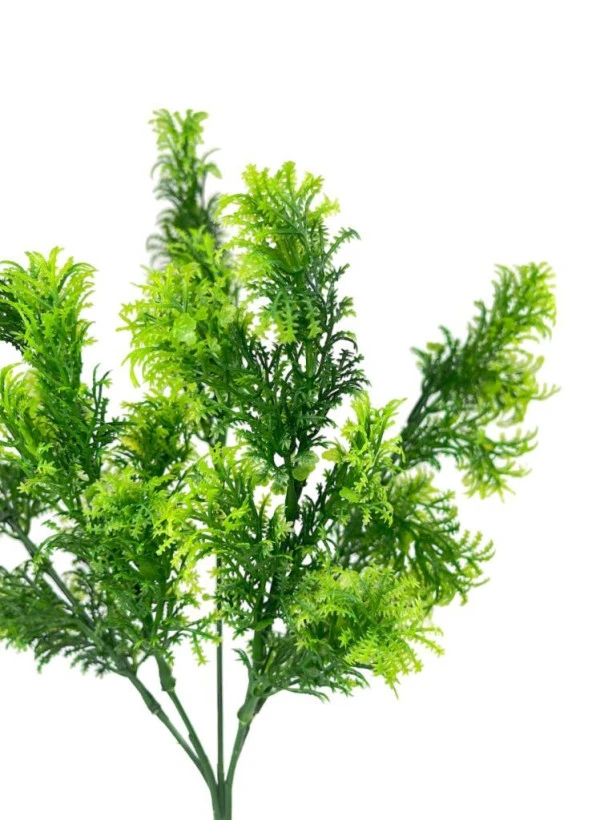 Nettenevime Yapay Çiçek Fesleğen Demeti 5dal Garnitür Aradal Dekoratif Yapay Bitki - Resim 3