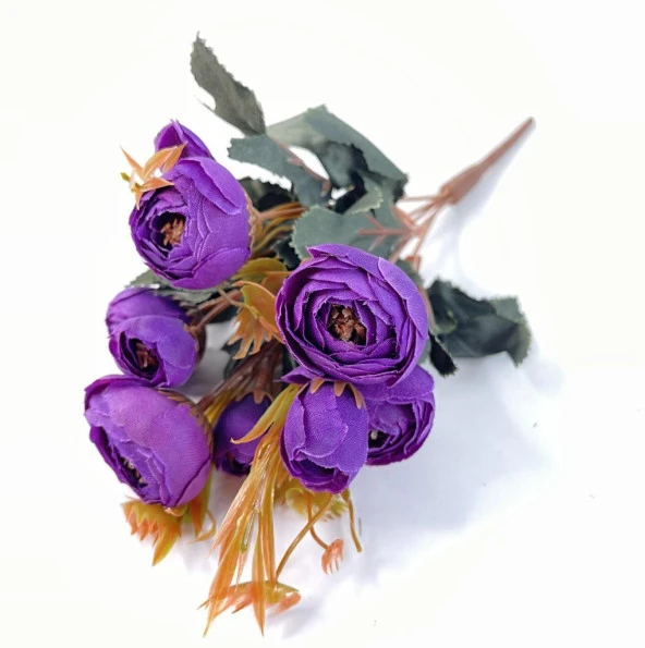 Nettenevime Yapay Çiçek Erengül Demeti 5 Dallı 5 Adet Karışık Renk - Resim 7