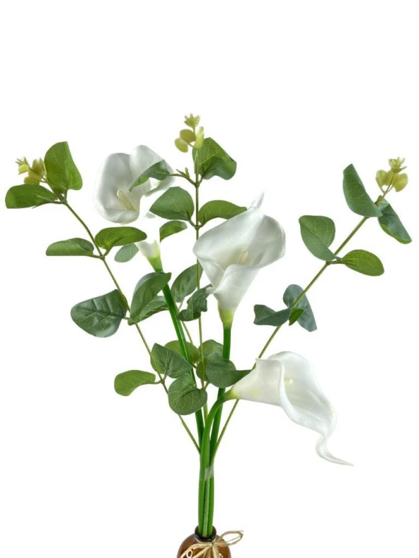 Nettenevime Nettenevime Okaliptuslu Gala Çiçeği Dalı 3lü Yapay Çiçek - Resim 3