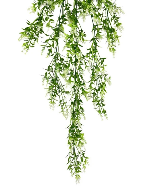 Nettenevime Yapay Çiçek Sarkan Bitki Beyaz 5 Dallı Sarkan Çiçek TY62-2BYZ - Resim 2
