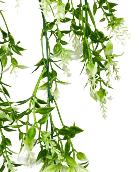 Nettenevime Yapay Çiçek Sarkan Bitki Beyaz 5 Dallı Sarkan Çiçek TY62-2BYZ - Resim 4