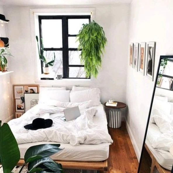 Nettenevime Yapay Çiçek Sarkan Boston Fern 60cm 5Dallı ty124 Yapay Sarmaşık Yeşil - Resim 6