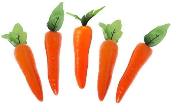 Nettenevime Yapay Sebze Havuç Carrot 1adet 15*4cm Gerçek Boyut - Resim 2