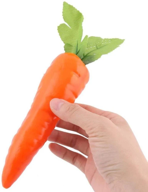 Nettenevime Yapay Sebze Havuç Carrot 1adet 15*4cm Gerçek Boyut - Resim 7
