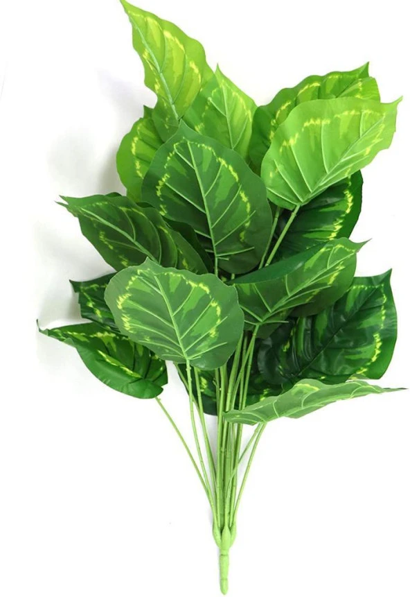 Nettenevime Yapay Çiçek Demet Tropik Diffenbahya 18 Dal 70 cm Salon Çiçeği Yapay Bitki - Resim 2