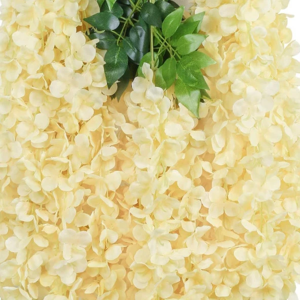 Nettenevime Sarkan Yapay Çiçek Akasya Şampanya Renk 80 cm 3 Sarkan Dallı 12 ADET BAĞ - 6