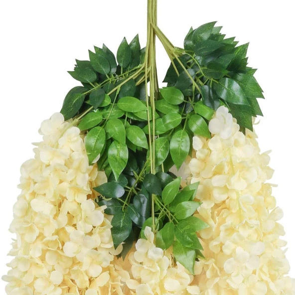 Nettenevime Sarkan Yapay Çiçek Akasya Şampanya Renk 80 cm 3 Sarkan Dallı 12 ADET BAĞ - 8